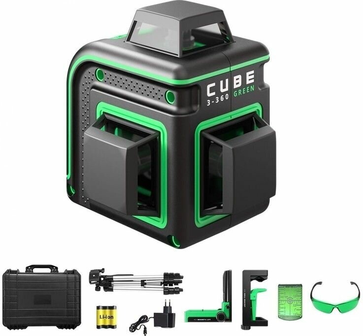 ADA Лазерный уровень Cube 3-360 GREEN Ultimate Edition А00569