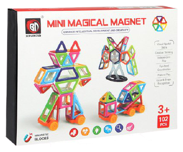 Конструктор Xinbida Mini Magical Magnet 718, 102 дет.