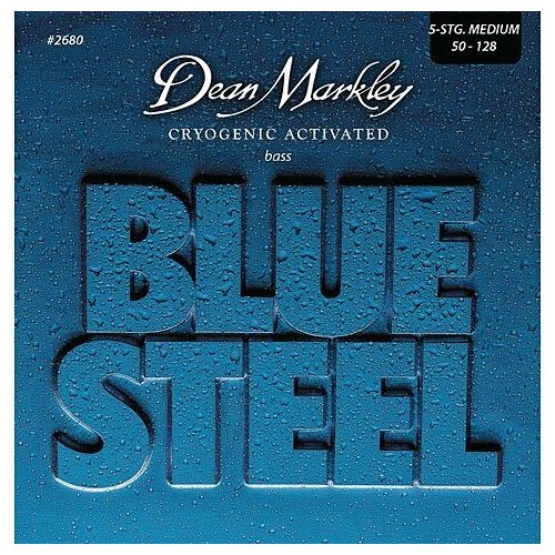 струны для бас гитары dean markley dm2670a DM2680 Blue Steel Комплект струн для 5-струнной бас-гитары, сталь, 50-128, Dean Markley