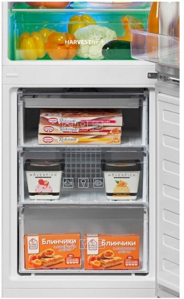 Холодильник BEKO , двухкамерный, белый - фото №7