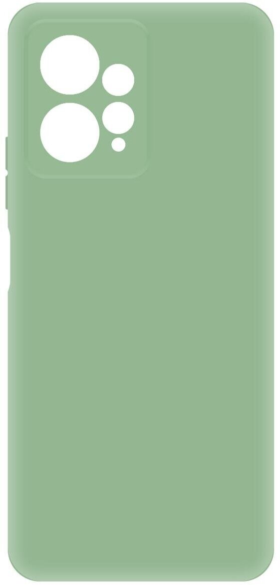 Чехол для Xiaomi Redmi Note 12 (4G), накладка, зеленый, Krutoff Silicone Case, 446741