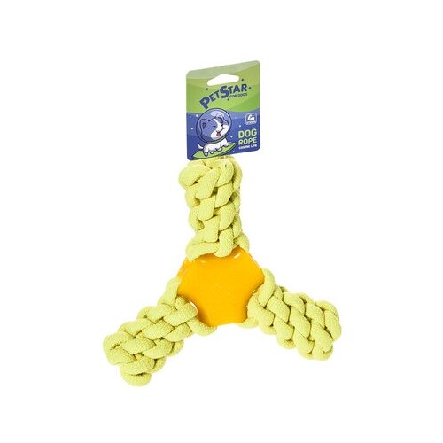 PET STAR игрушка для собак канат треугольный, 22 см