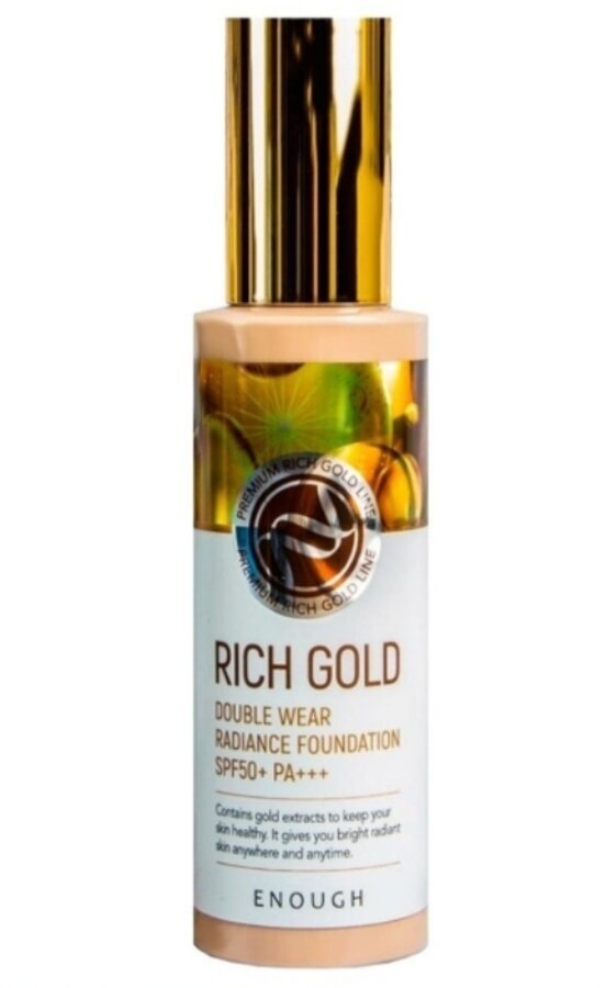 Основа тональная Rich Gold Double Wear Radiance Foundation #13 100мл ENOUGH - фото №18