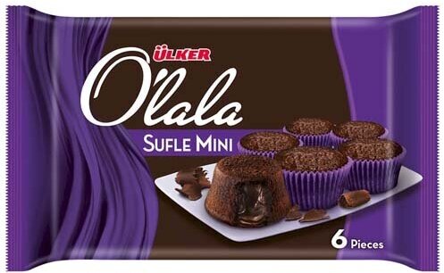 Кекс шоколадный Ulker "Olala Sufle Mini" (6 шт/уп) 162 гр, Турция - фотография № 2