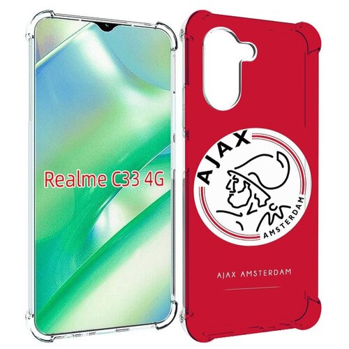 Чехол MyPads фк аякс амстердам для Realme C33 4G задняя-панель-накладка-бампер