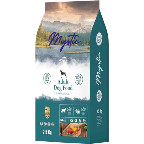 Mystic Adult Dog Food Lamb & Rice 2,5 кг сухой корм для собак с ягненком и рисом