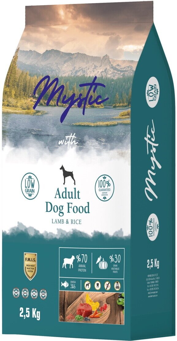 Mystic Adult Dog Food Lamb & Rice 2,5 кг сухой корм для собак с ягненком и рисом