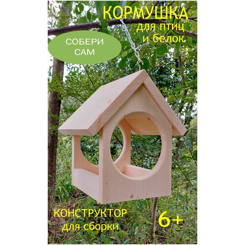 кормушка для птиц и белок (конструктор для сборки с детьми)