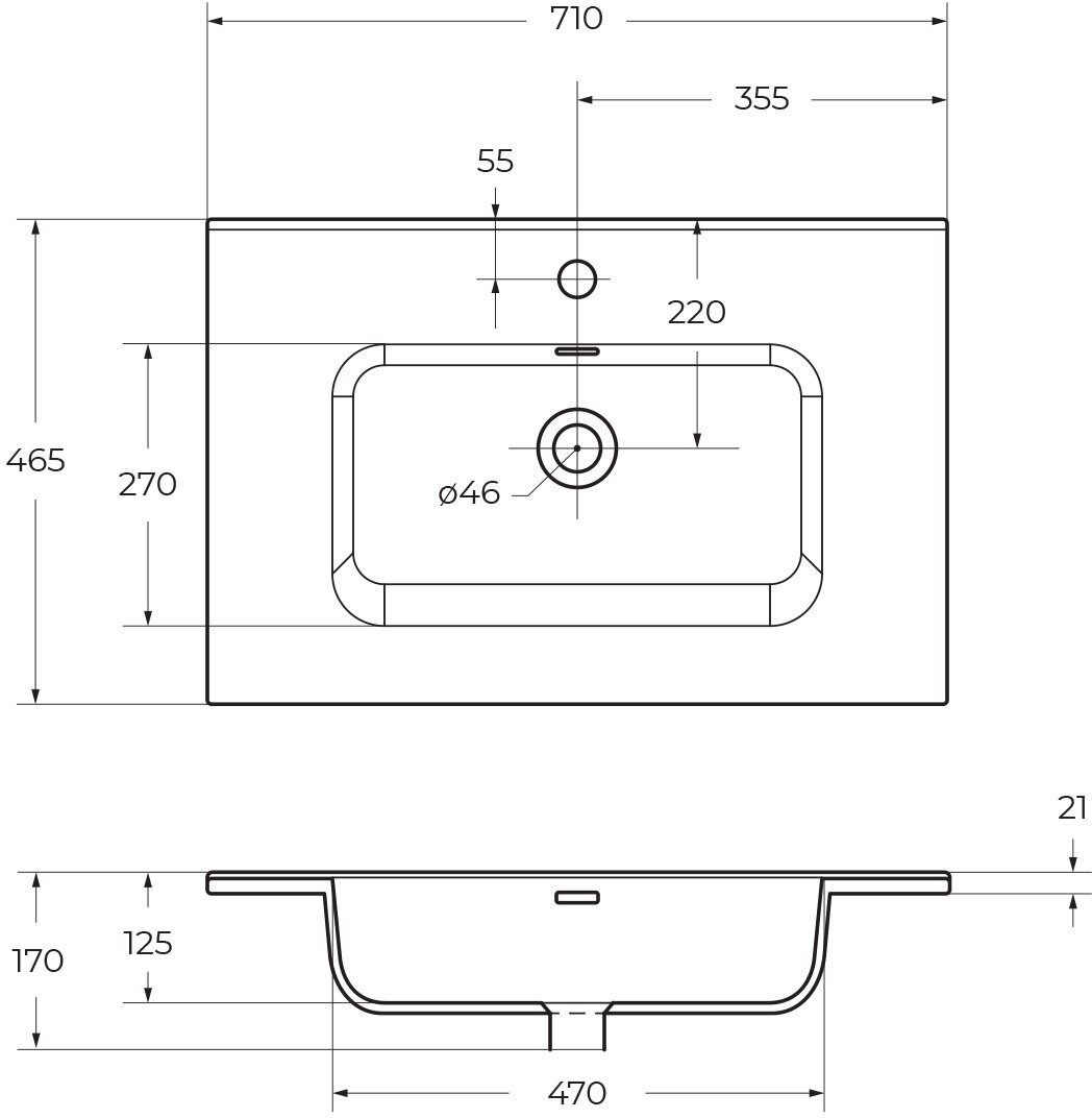 Керамическая раковина BelBagno BB700ETL - фотография № 5