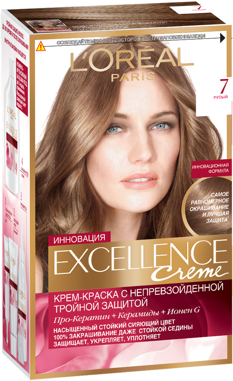 LOREAL EXCELLENCE Краска для волос Excellence 7 Русый