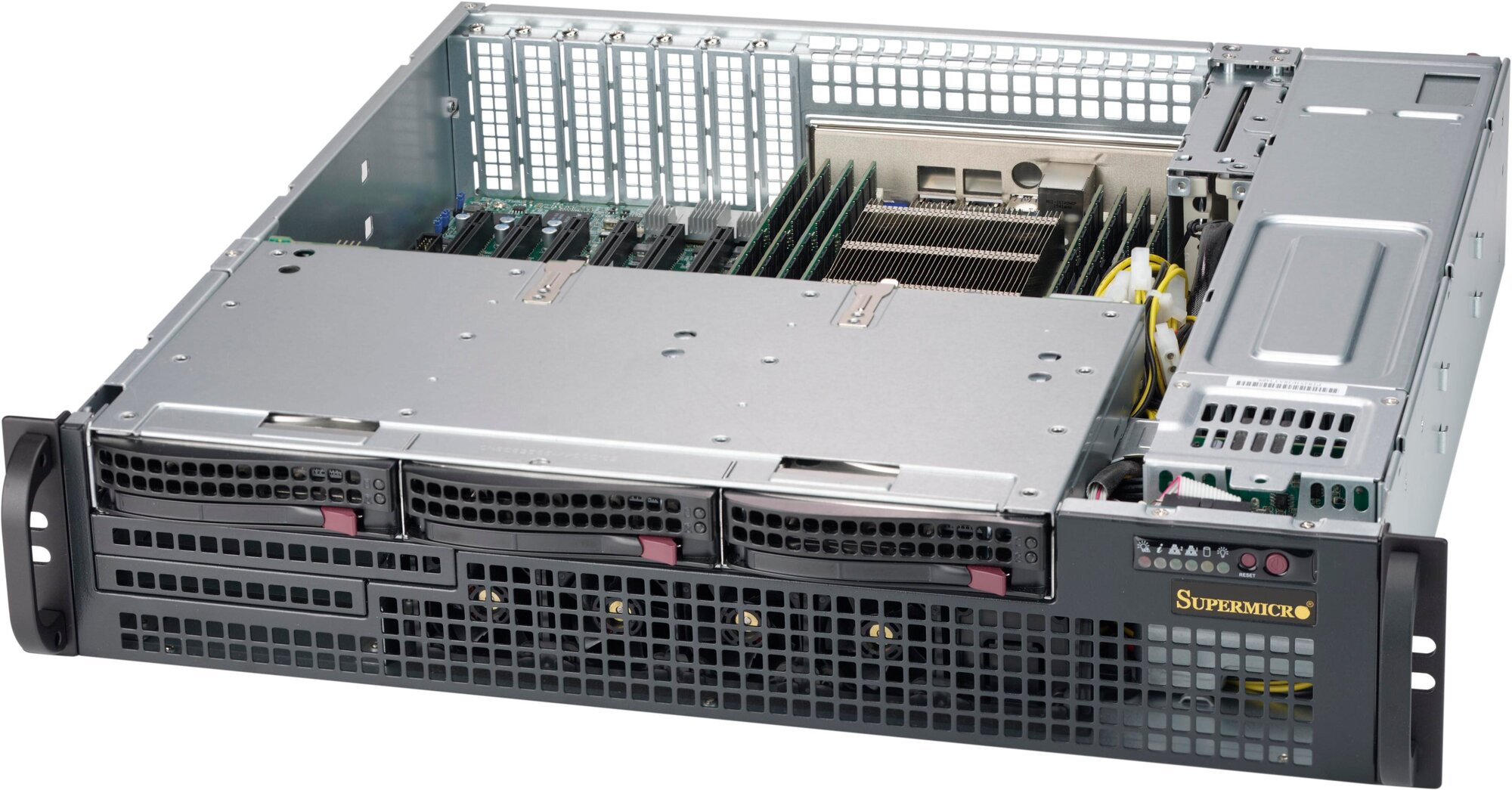 Корпус SuperMicro 2U 2x800W черный - фото №5