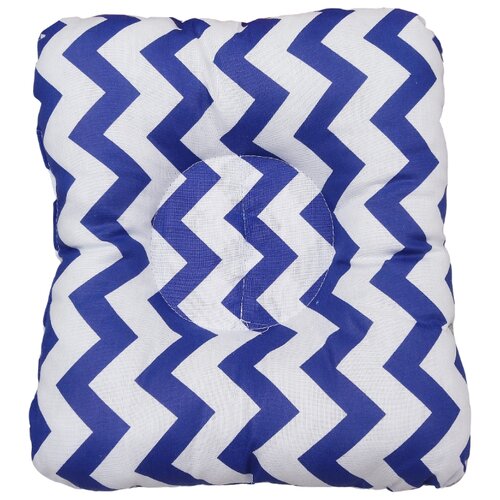 фото Подушка для кормления и сна amarobaby baby joy зигзаг синий