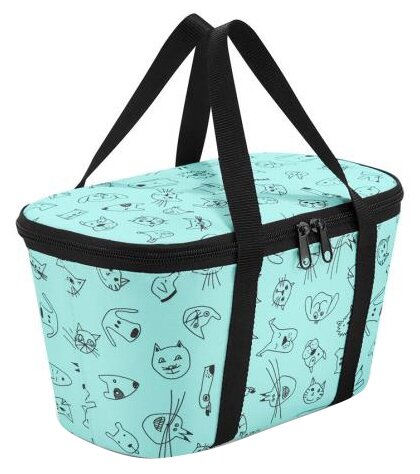 Термосумка детская Coolerbag XS cats and dogs mint UF4062