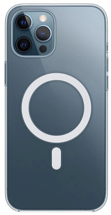 Чехол силиконовый прозрачный с MagSafe для iPhone 12/12 Pro