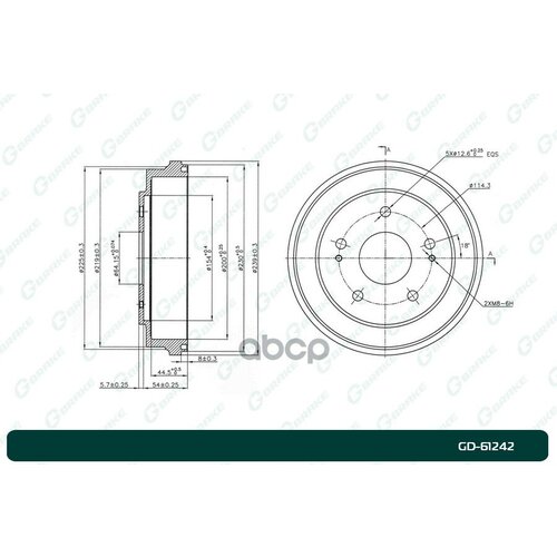 Барабан Тормозной G-Brake Gd-61242 G-BRAKE арт. GD61242