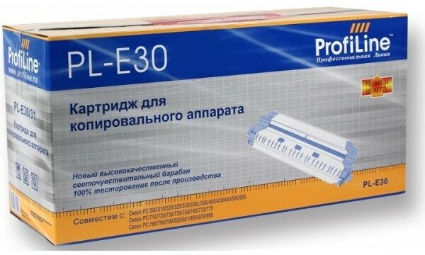 E-30 ProfiLine совместимый черный тонер-картридж для Canon PC 300/ 325/ 330L/ 400/ 425/ 530/ 700/ 73