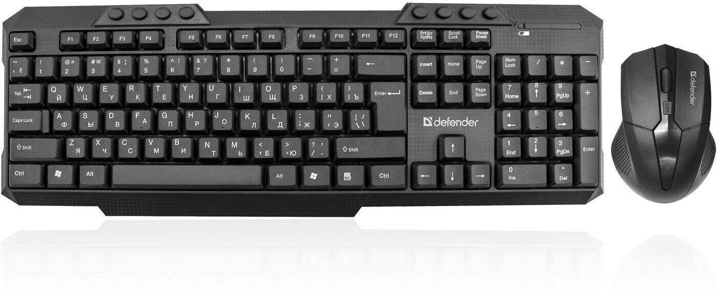 Клавиатура+мышь беспроводная Defender Jakarta C-805 RU черный