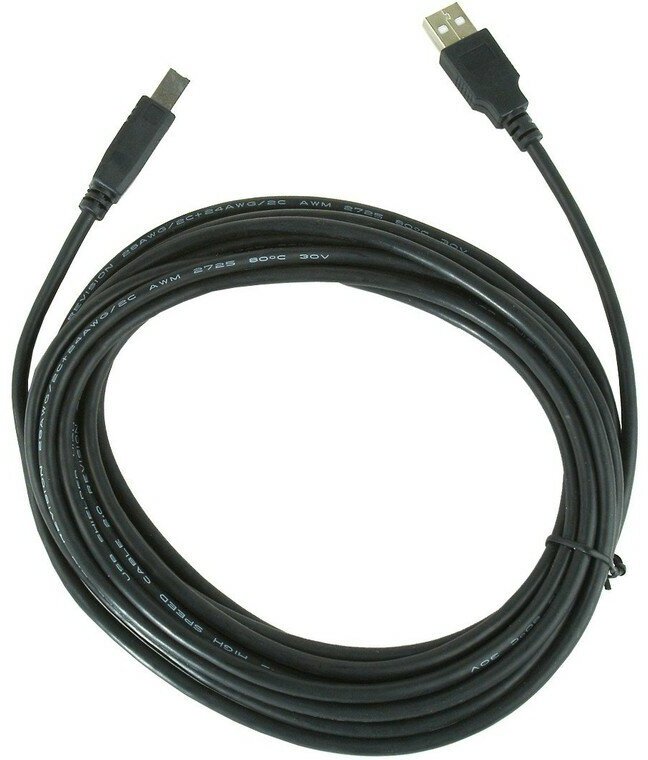Кабель USB 2.0 AM-BM 3.0м Pro Gembird CCF-USB2-AMBM-10 феррит. кольцо черный - фото №8