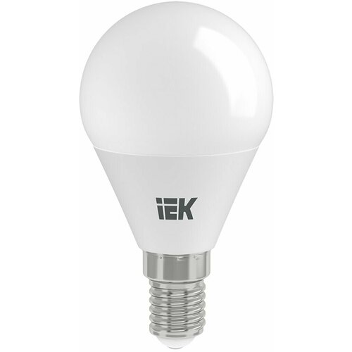 Лампа светодиодная E14, 9 Вт, 60 Вт, 230 В, шар, 3000 К, свет теплый белый, IEK, G45, LED