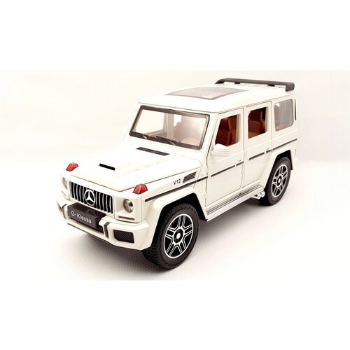 Легковой автомобиль Mercedes-Benz G-class Gelandewagen M929Y 1:24, 20 см, белый