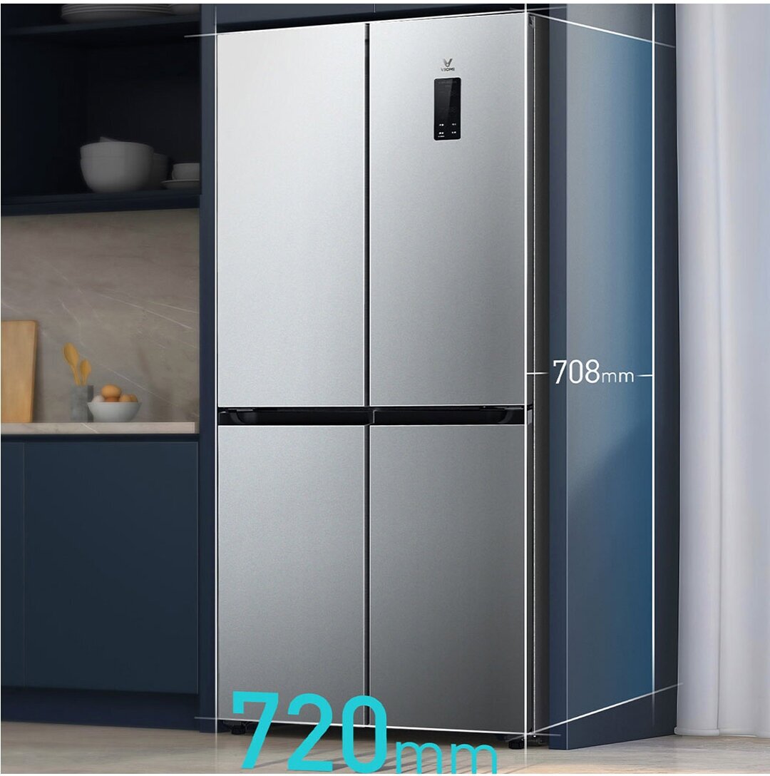 Умный холодильник Xiaomi Viomi Yunmi Smart Inverter Fridge Refrigerator 410L (BCD-410WMSAZ02A) - фотография № 2