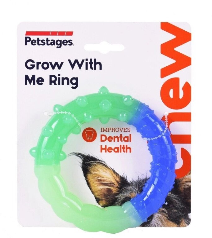 Petstages игрушка для собак орка кольцо - растем вместе мультиповерхность, 15 см (1 шт)
