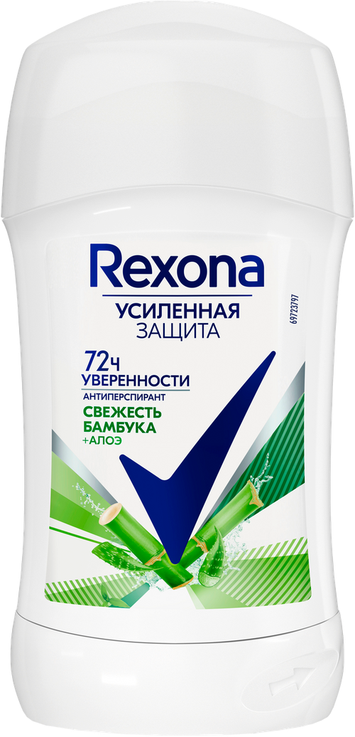 Дезодорант-антиперспирант Rexona свежесть бамбук алоэ женский 40мл