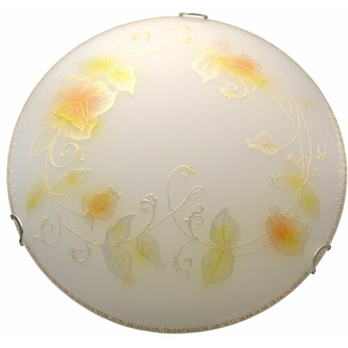 Светильник Розы в серебре Д300 мм 