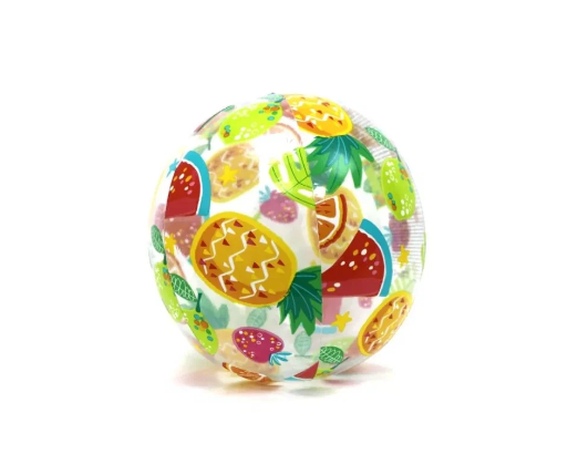 Мяч надувной 59040NP пляжный детский " Фламинго в тропиках " 51 см,(фрукты) Intex