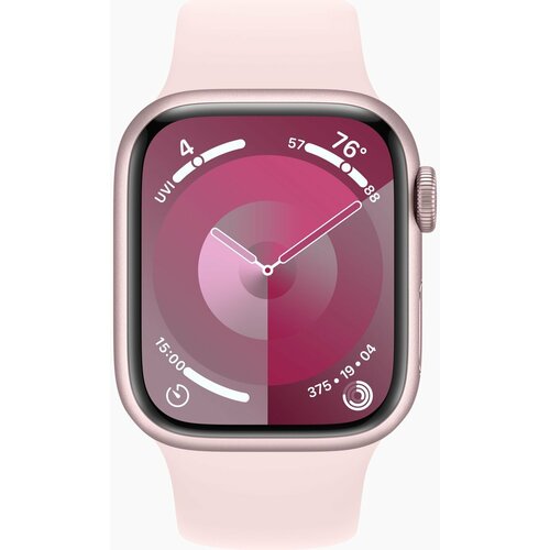 Умные часы Apple Watch Series 9 41 мм Aluminium Case GPS PinkLight Pink Sport Band - ML 4185900₽