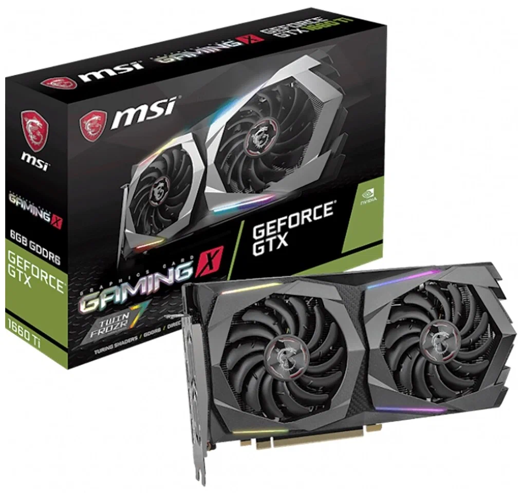 Видеокарта MSI GeForce GTX 1660 Ti GAMING X 6G