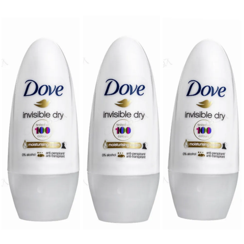 Dove Антиперспирант Невидимый, 50 мл х 3 шт