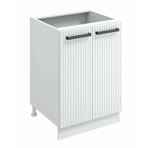 Кухонный шкаф напольный 86x57.6x60 см МДФ цвет белый