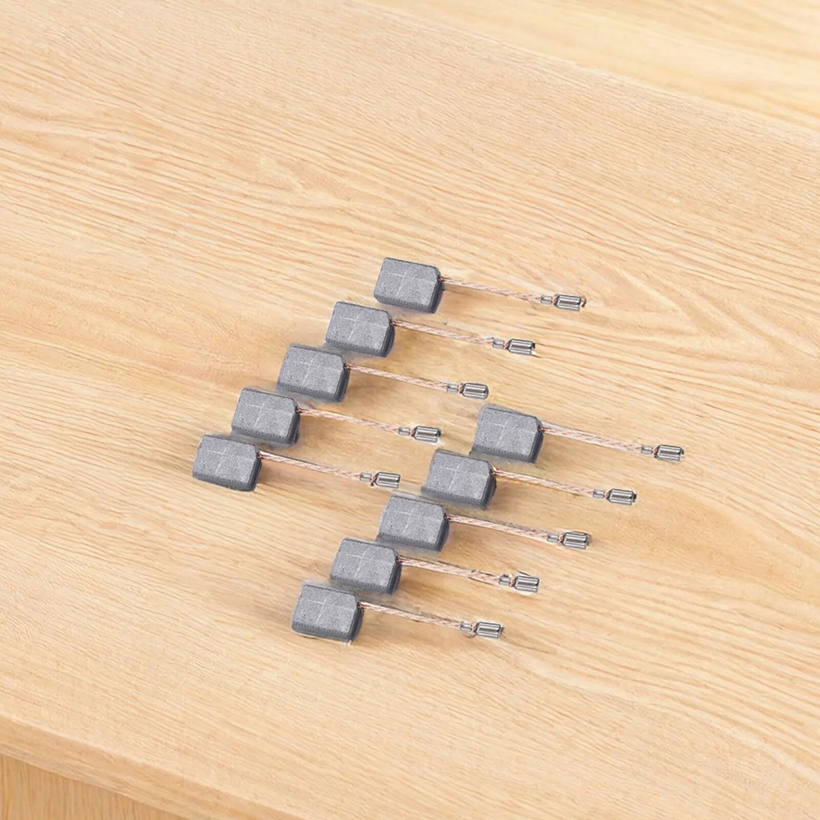 10 шт. угольные щетки 6 × 11 × 15 мм сменные угольные щетки для WU900 WU829 WU816 WU771 запасные части для угловой шлифовальной машины электроинструменты