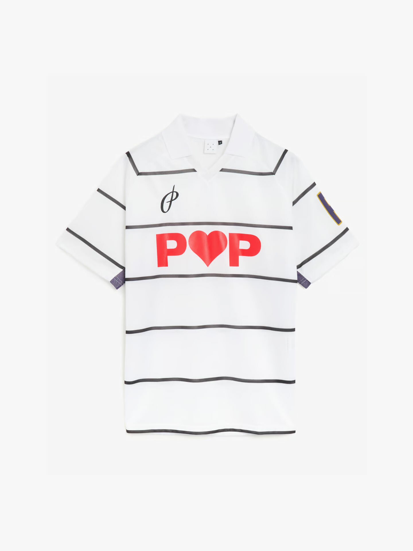 Джерси POP TRADING COMPANY striped sportif shirt, размер M, белый