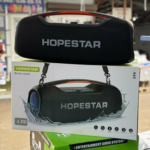Портативная колонка с мощным звуком и стильным дизайном Hopestar A 60 черная 14000₽
