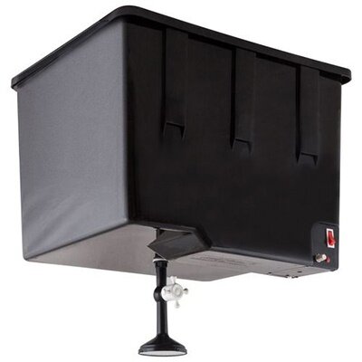 Электроводонагреватель ЭлБЭТ "Душ" 55 л душевая лейка с краном, регулировка температуры до 55 градусов, индикация включения, настенное крепление, пластик, черный (ЭВБО-55)