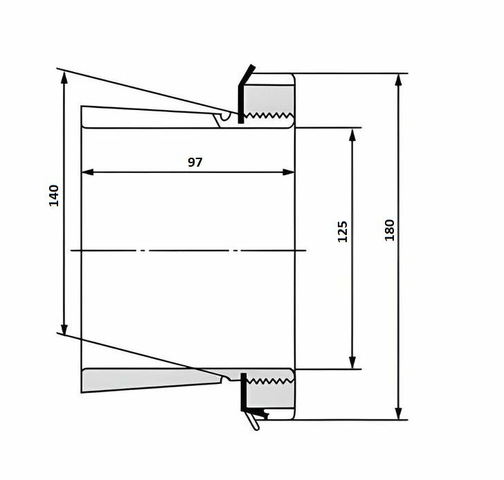 Втулка закрепительная H3128 — фото 1