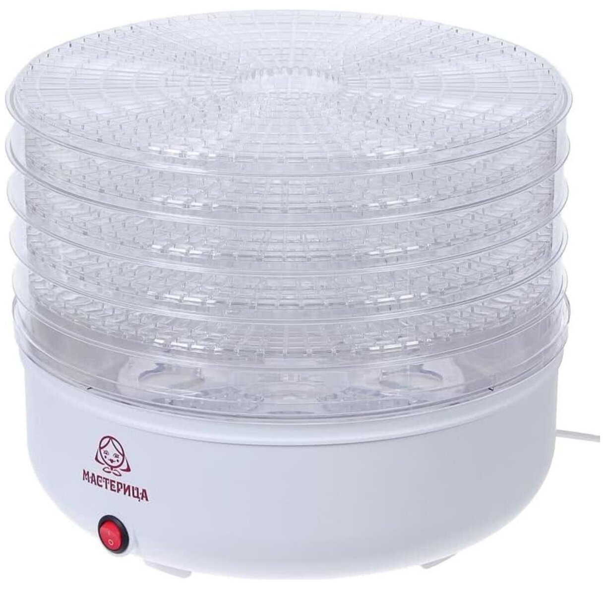 Сушка для фруктов и овощей Мастерица СШ-0305 5поддонов 150Вт белый