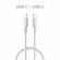 Кабель COMMO Jelly USB Type-C - USB Type-C, 100W, 1,2 м, White
