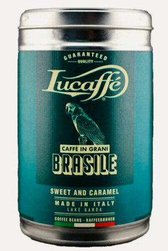 Изображение товара Lucaffe Brasile 250 грамм кофе в зернах жестяная банка (70569)