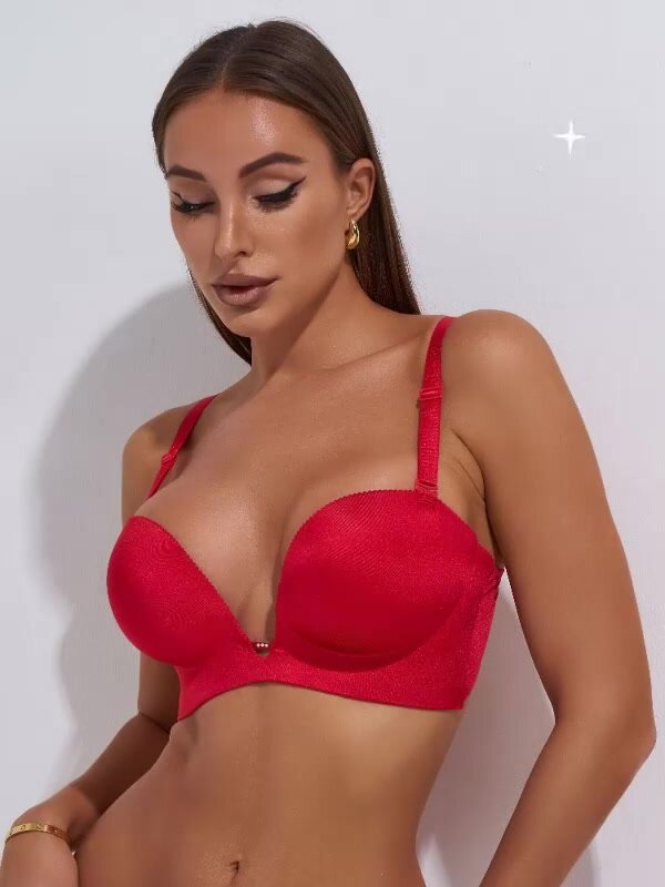 Бюстгальтер Империя белья Анжелика, размер 75B, красный — фото 1