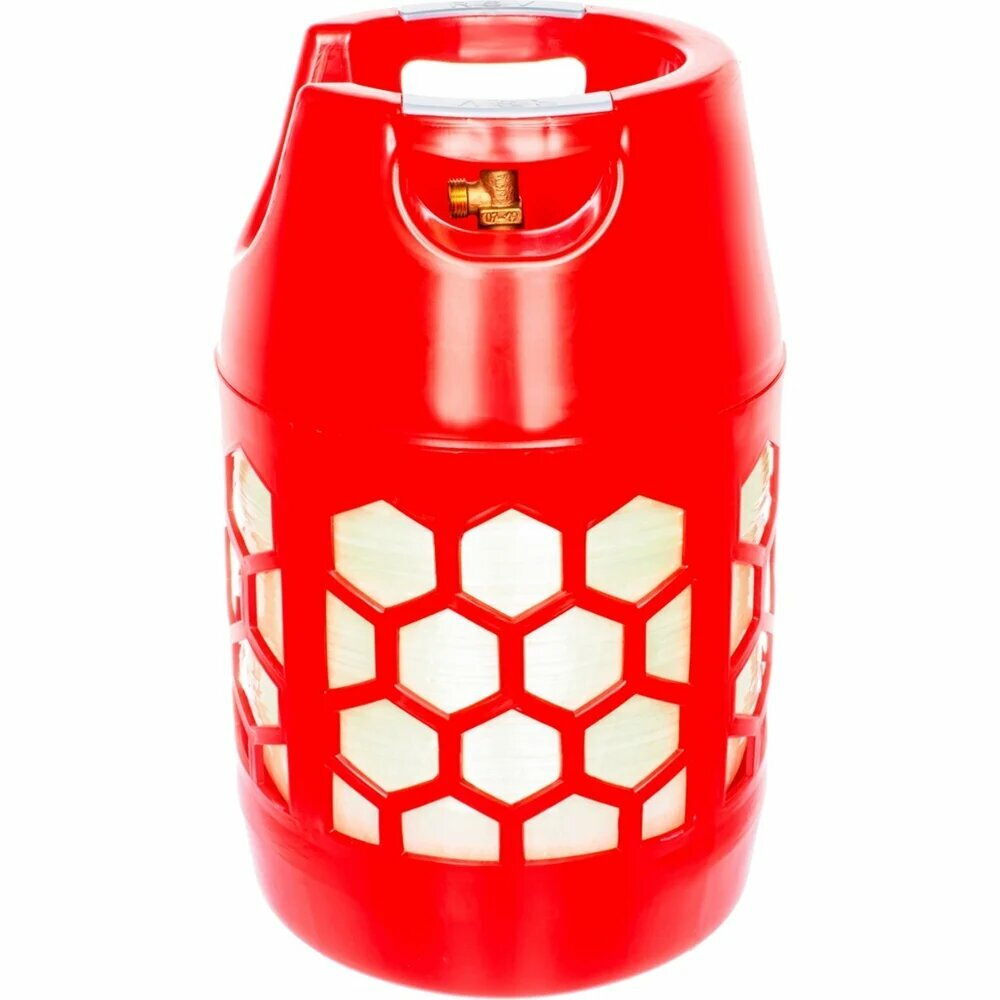 Баллон полимерно-композитный газовый красный 18 л (LPG/СУГ) RSV COMPOSITE RSV18RED
