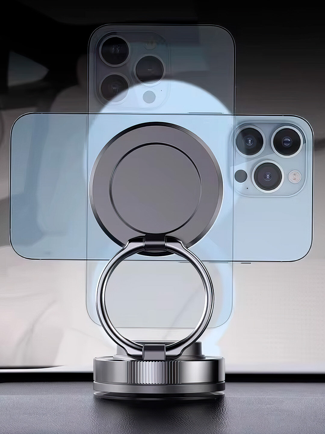 Магнитный автодержатель для телефона с MagSafe, 360° поворот — фото 1