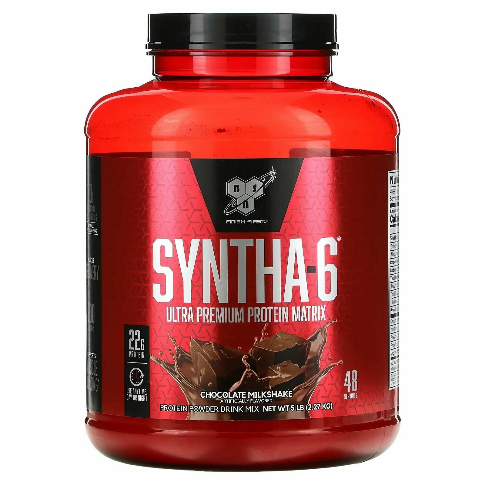 Многокомпонентный протеин BSN Syntha-6, со вкусом шоколадный милкшейк, 2.27 кг