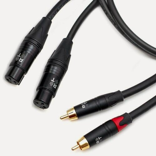Изображение товара Кабель межблочный 2XLR-2RCA Radiotehnika Volna M (female) 3 m