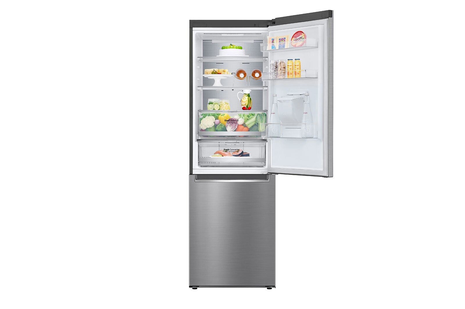 Холодильник LG GC-B459NLHM, серебристый, инверторный, No Frost