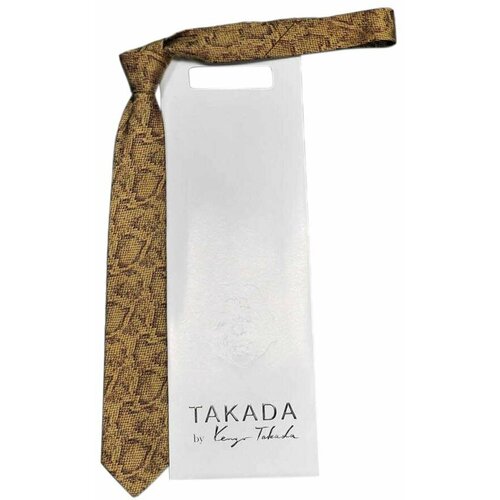 Зауженный галстук Kenzo Takada со змеиным принтом 843140