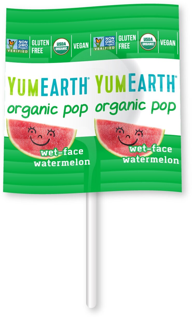 Органические леденцы на палочке YumEarth Organic Fruit Pops, Ассорти, 8 фруктовых вкусов, 100 леденцов - фотография № 10