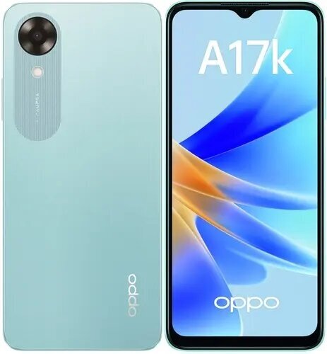 Смартфон OPPO A17K 6.56" 720x1612 IPS, Helio G35, 3Gb, 64Gb, голубой